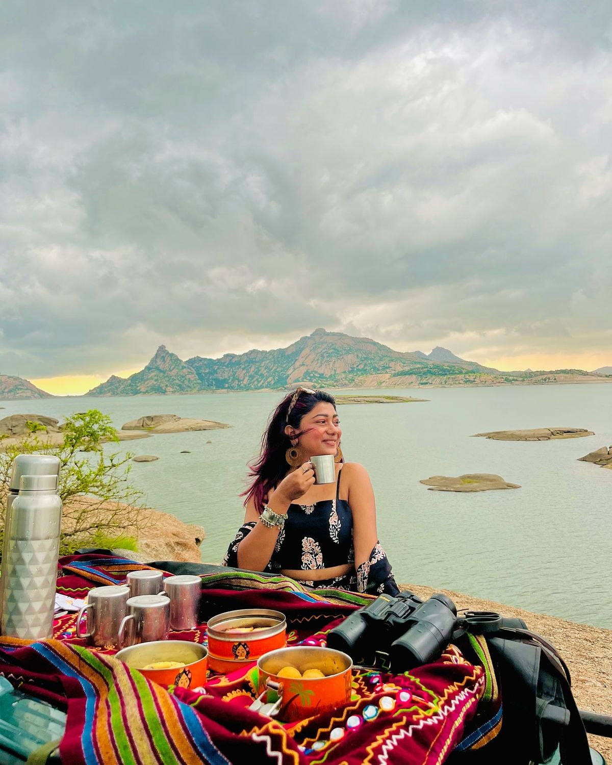 Panoramic view of Jawai landscape